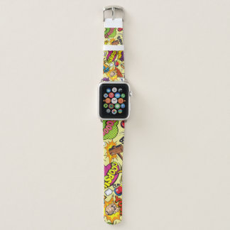 Comic Elements Colorful Pattern Apple Watch Band