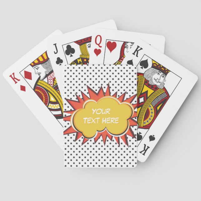 Comic Explosion Poker Cards (Back)