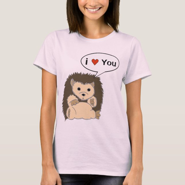 Comic HedgeHog Shirts customize the speech bubble (Front)