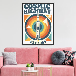 Comic Highway – Fun Pop Art for Comic Fans Canvas Print