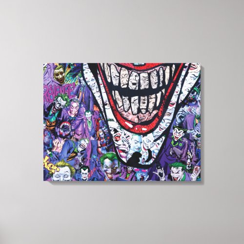 Comic joker Premium Wrapped Canvas Gloss