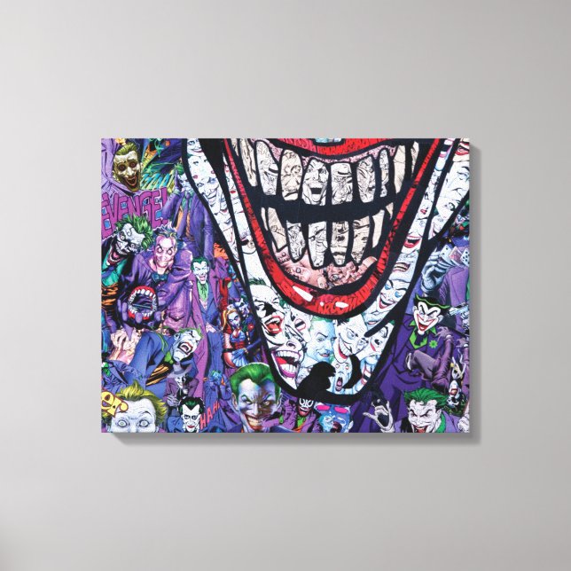 Comic joker Premium Wrapped Canvas (Gloss) Print (Front)