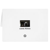 Comic Kitten blank card series (Back Horizontal)