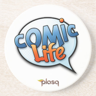 Comic Life Sandstone Drink Coaster