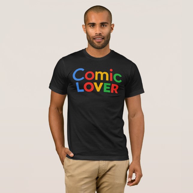 Comic Lover Design T-Shirt (Front Full)