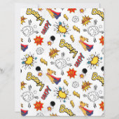 Comic Pattern paper sheets (Back)