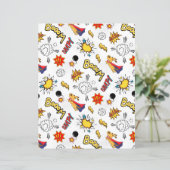 Comic Pattern paper sheets (Standing Front)