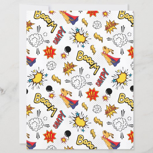 Comic Pattern paper sheets (Front)