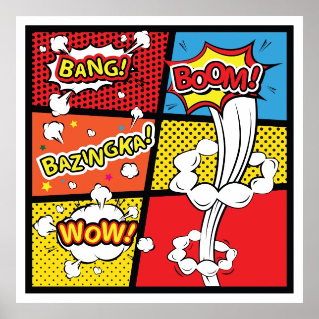 Comic pop art poster (Front)