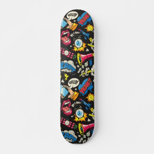 Comic Pop Art Skateboard