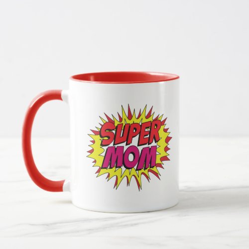 Comic Pop Art Super Mom Mug