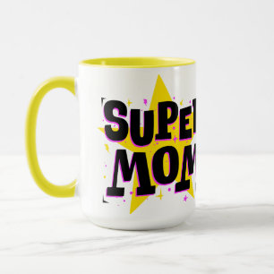 Comic pop art super mom Mug