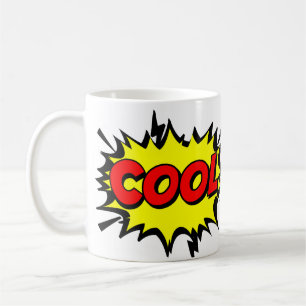 Comic Pop Art Yellow Red COOL Novelty Funny Coffee Mug