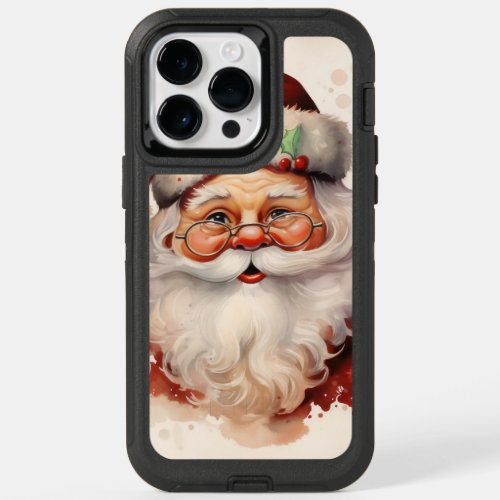 Comic santa claus OtterBox iPhone 14 pro max case