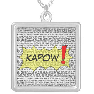 Comic Speak KAPOW! pendant