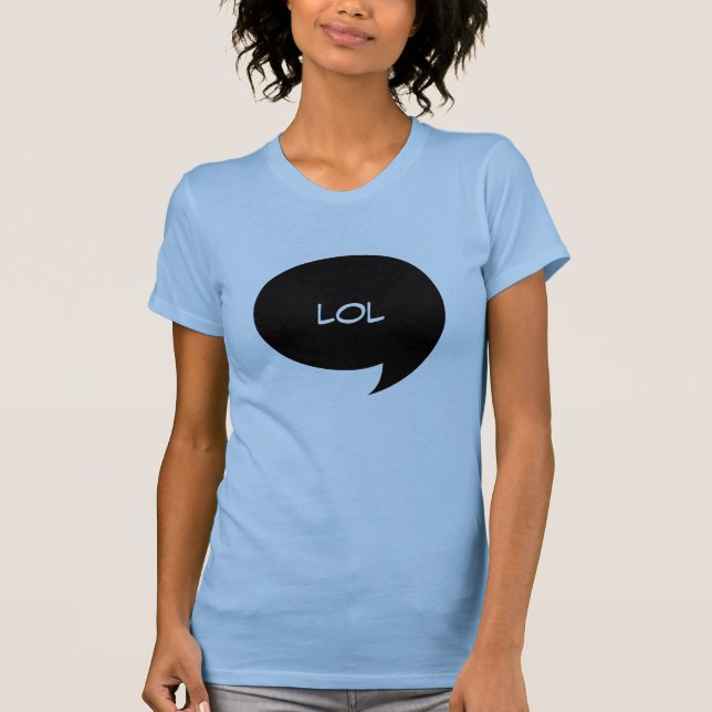Comic Speech Bubble with Custom Text T-Shirt (Front)