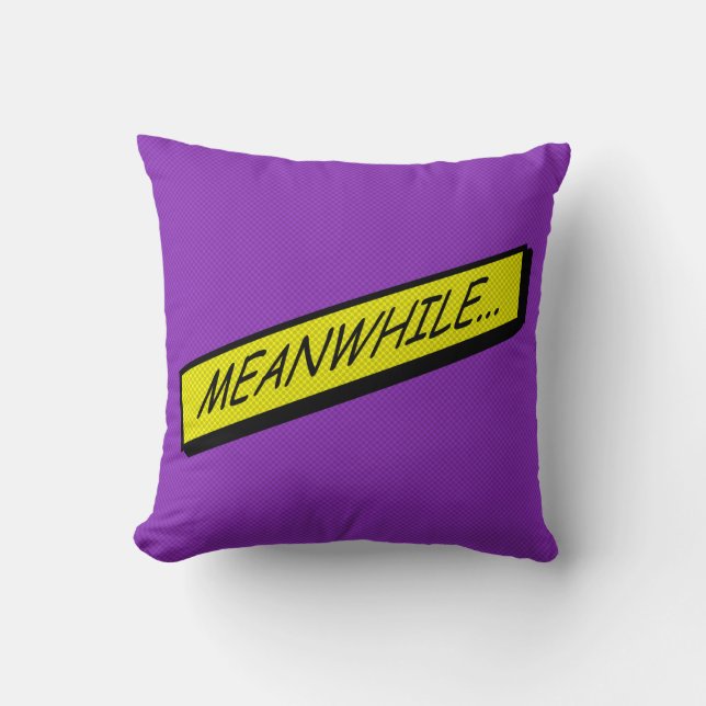 Comic-strip cushion – meanwhile... (Front)