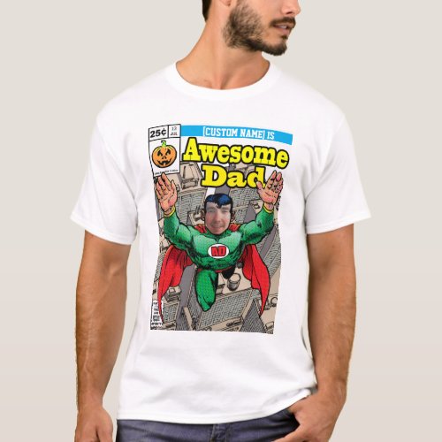 Comic style customizable Superhero T_Shirt