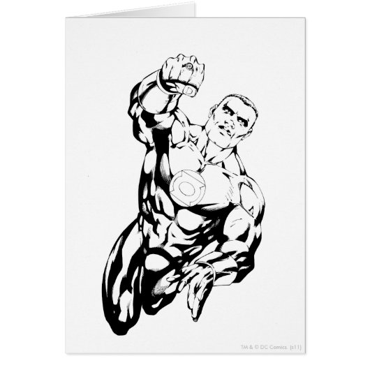 Comic Style - Flying Up, Black and White Cards (Front)