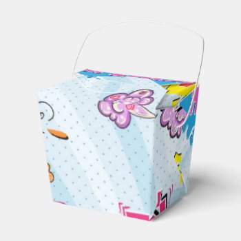 Comic Style Girly Super Hero Design Favor Boxes by GroovyFinds at Zazzle