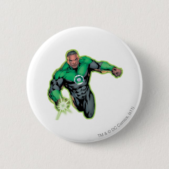 Comic Style - Green Lantern Pinback Button (Front)