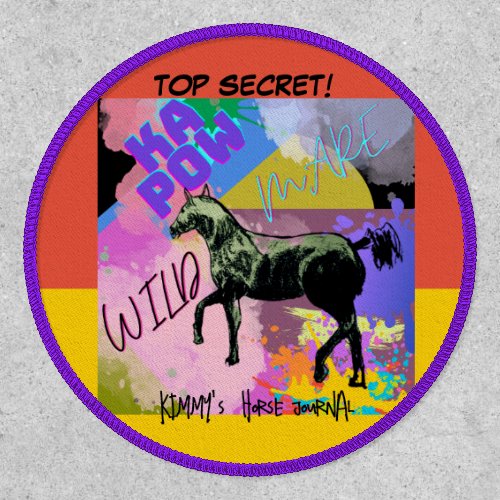 comic style mare  this awesome colorful graphic d patch