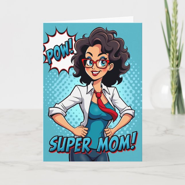 Comic Style Mothers Day Card (Front)