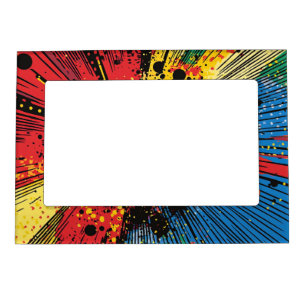 Comic Style Pop Art Explosion (10) Magnetic Frame
