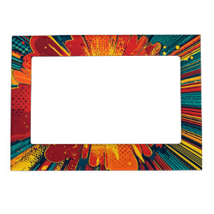 Comic Style Pop Art Explosion (1) Magnetic Frame