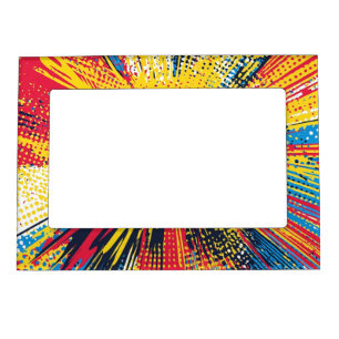 Comic Style Pop Art Explosion (3) Magnetic Frame