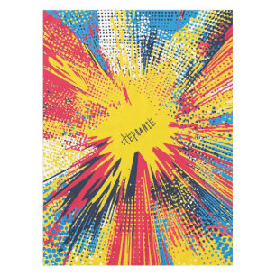 Comic Style Pop Art Explosion (3) Tablecloth