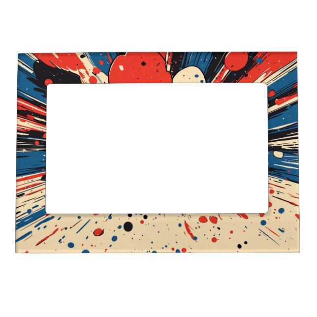 Comic Style Pop Art Explosion (4) Magnetic Frame (Front)