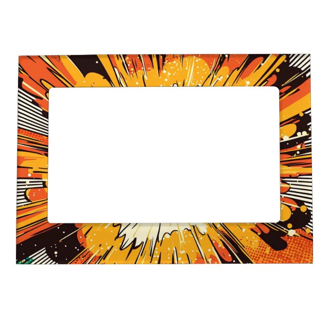 Comic Style Pop Art Explosion (6) Magnetic Frame (Front)