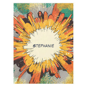 Comic Style Pop Art Explosion (6) Tablecloth