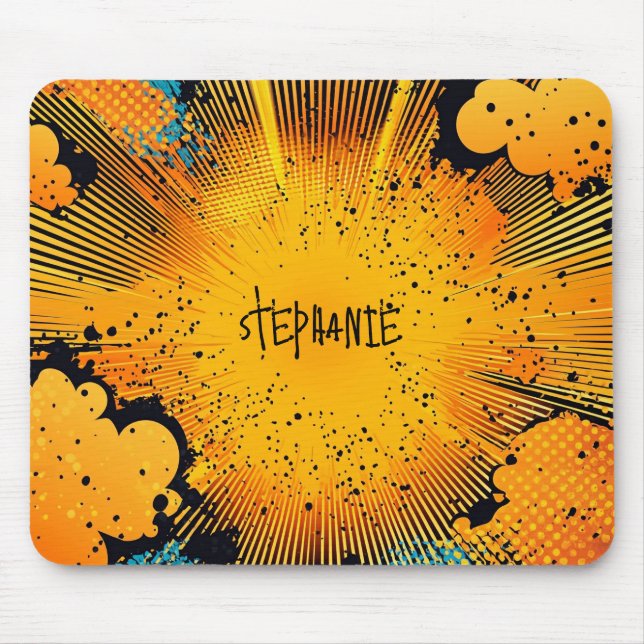 Comic Style Pop Art Explosion (8) Mouse Pad (Front)