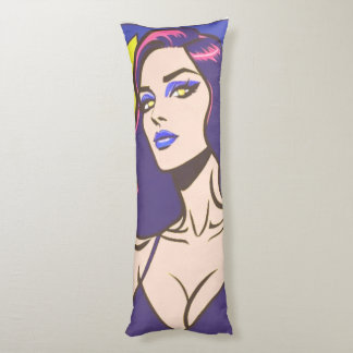 Comic style pretty woman Body Pillow