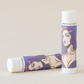 Comic style pretty woman Lip Balm