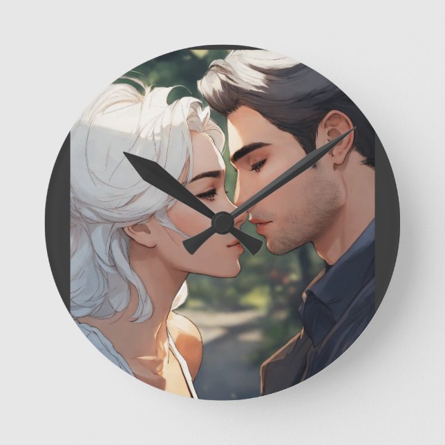 comic style round clock (Front)
