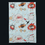 Comic Style Super Hero Design Towel<br><div class="desc">This retro comic style lettering & design is perfect for any super hero collector or fan boy. The bright graphics have hard lines & bold coloring.</div>