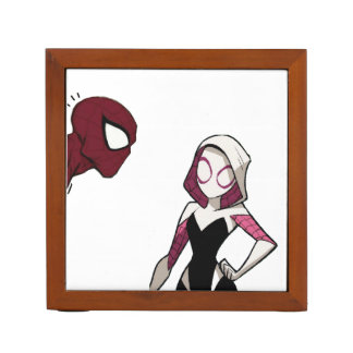 Comic Style Superhero Desk Organizer