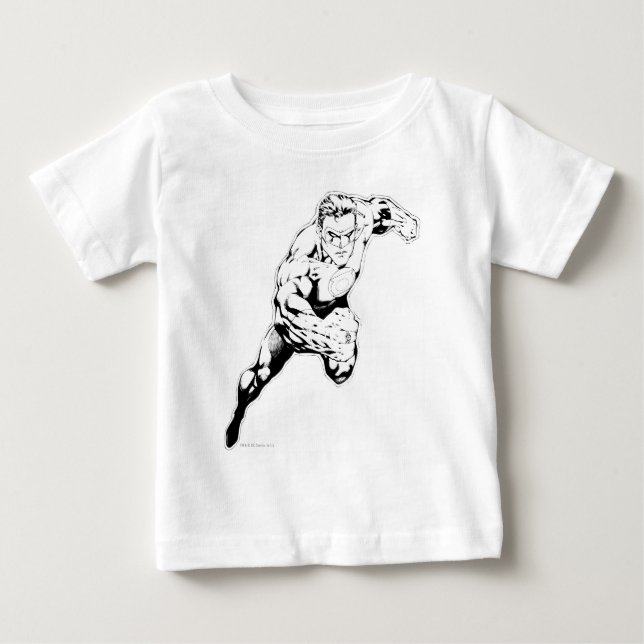 Comic Style - Swift Jump, Black and White Baby T-Shirt (Front)