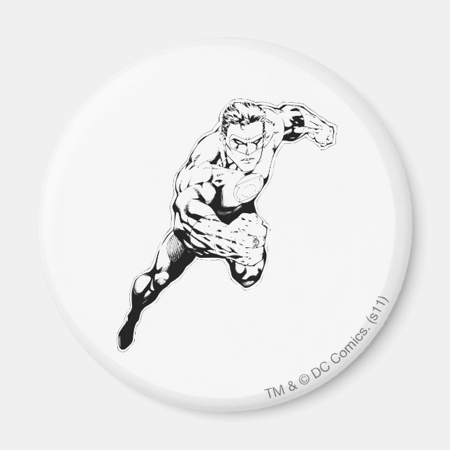 Comic Style - Swift Jump, Black and White Magnet (Front)
