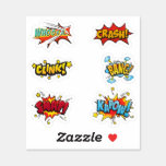 Comic Style Word Stickers