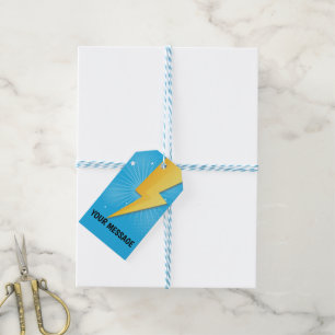 Comic Super Hero Birthday Favor Tag