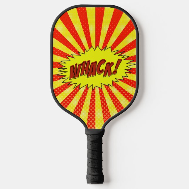 Comic Whack Logo Pickleball Paddle (Front)