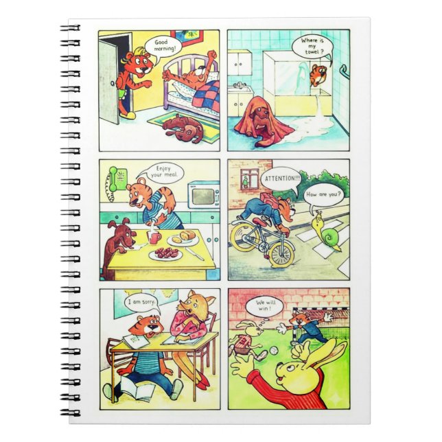 Comic with a little tiger notebook (Front)