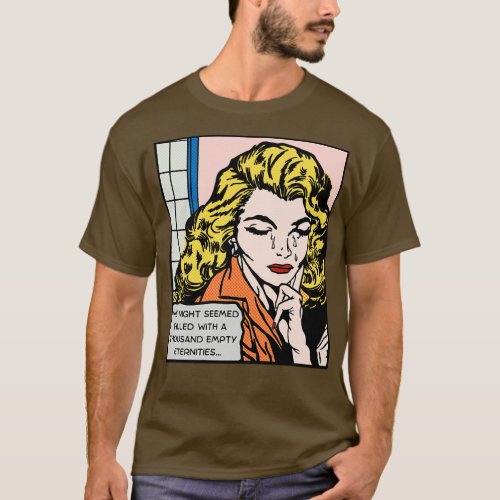 Comic Woman Is Feeling Down T_Shirt