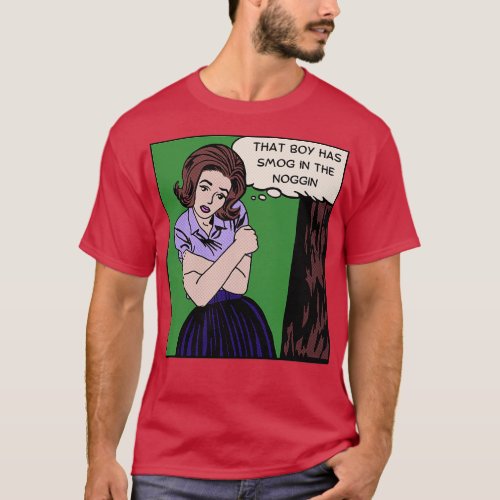 Comic Woman Smog in the Noggin T_Shirt