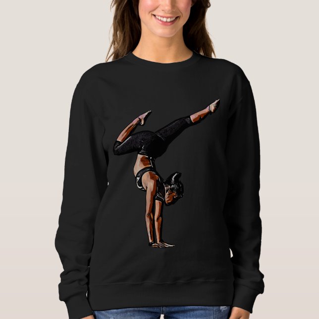 Comic Yoga Woman Sweatshirt (Front)