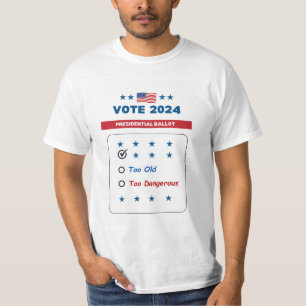 Comical 2024 Presidential Ballot T-Shirt